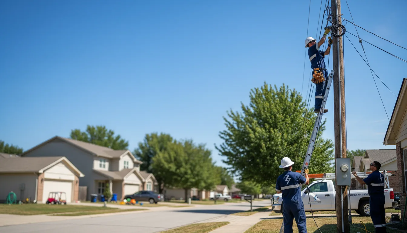 Residential electrician providing installation services in Pinckneyville, IL